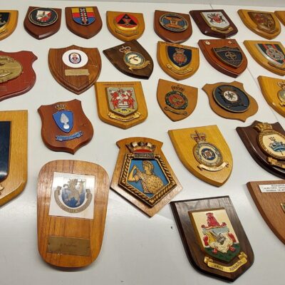 A picture showing a selection of little coats of arms.